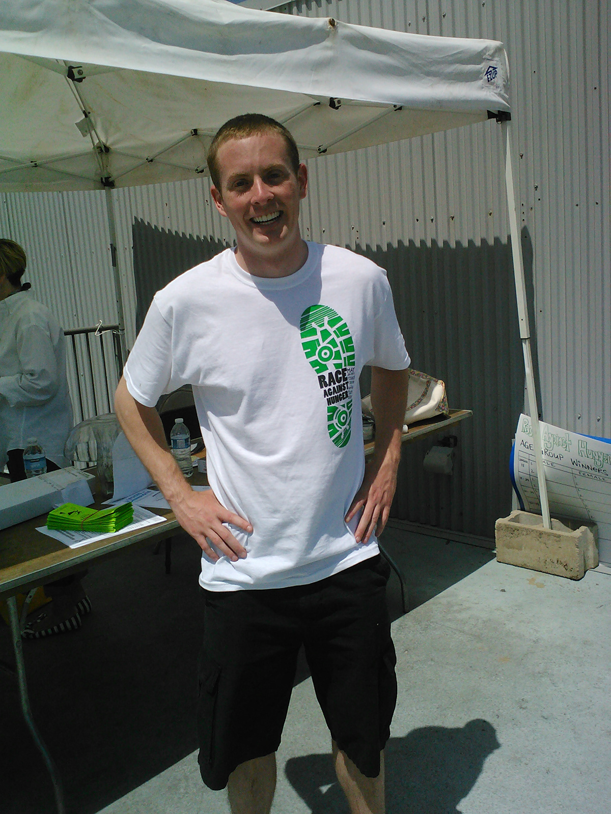 run running green black type text atheletics track sports charity t-shirt shirt hunger race road family Fun Day