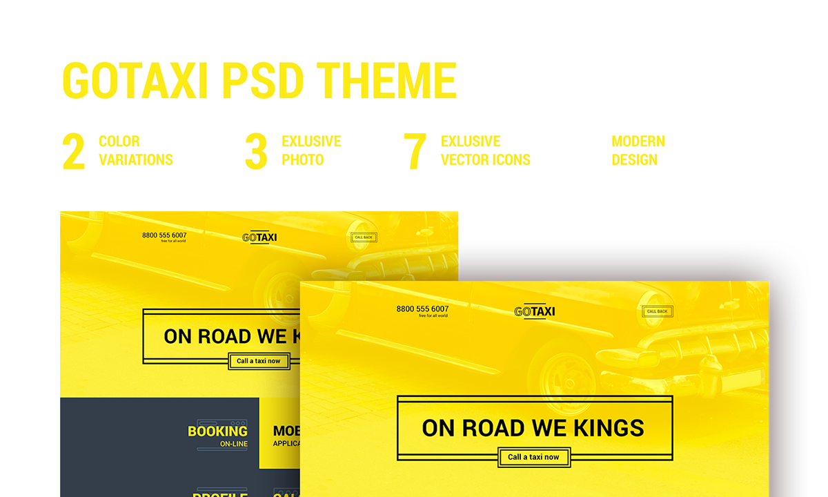 template Website site download yellow White taxi