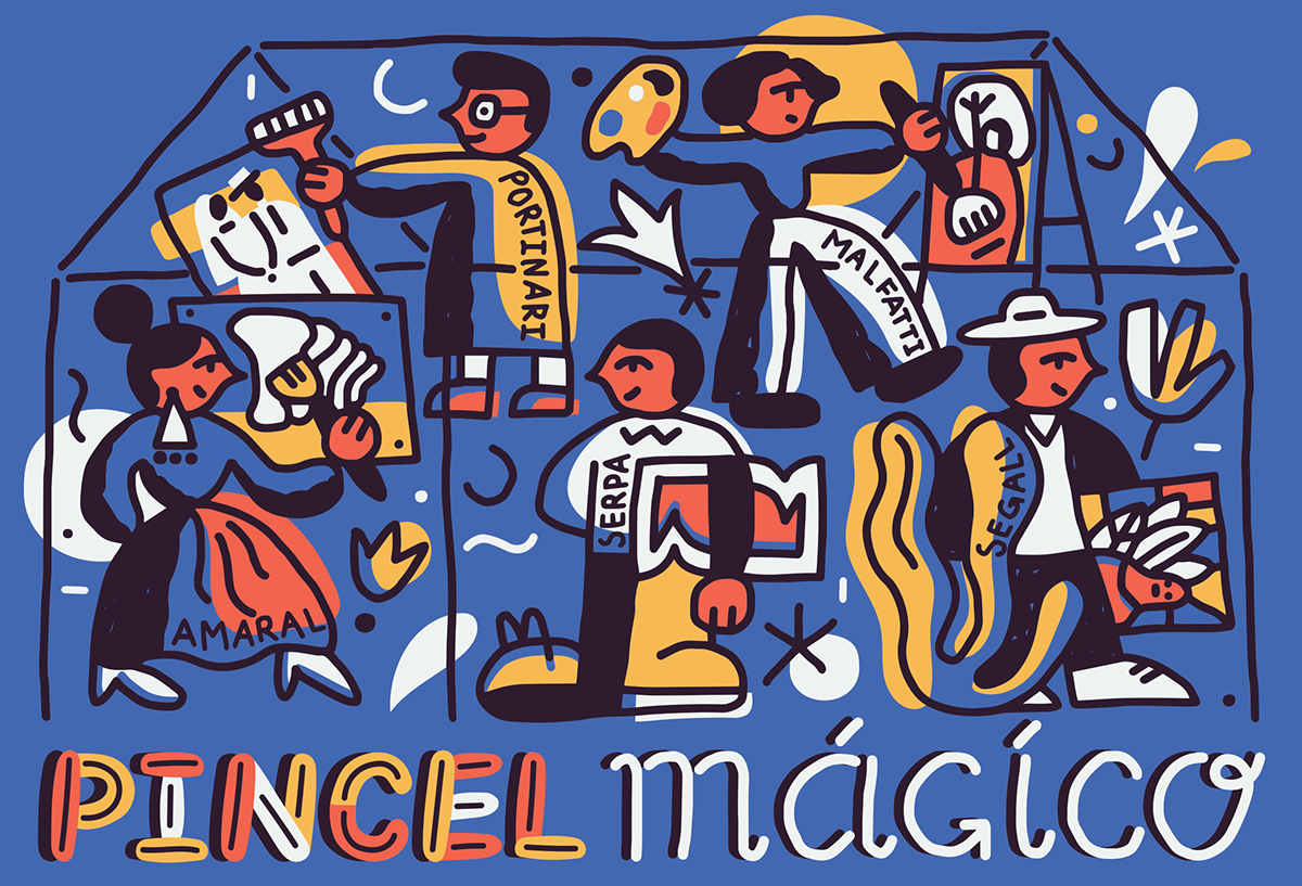 art Brazil Character design  culture festival ILLUSTRATION  Illustrator Marathon poster vector art