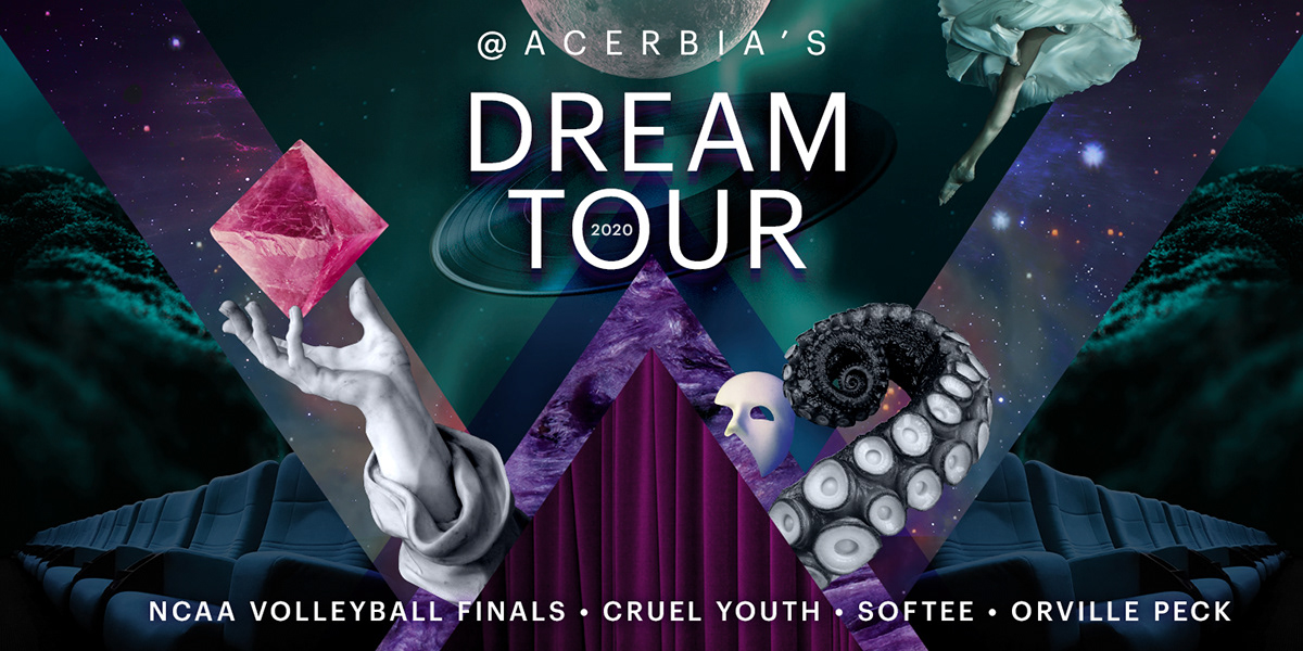 collage dream dreamscape Live Events StubHub surreal Tour Poster twitter