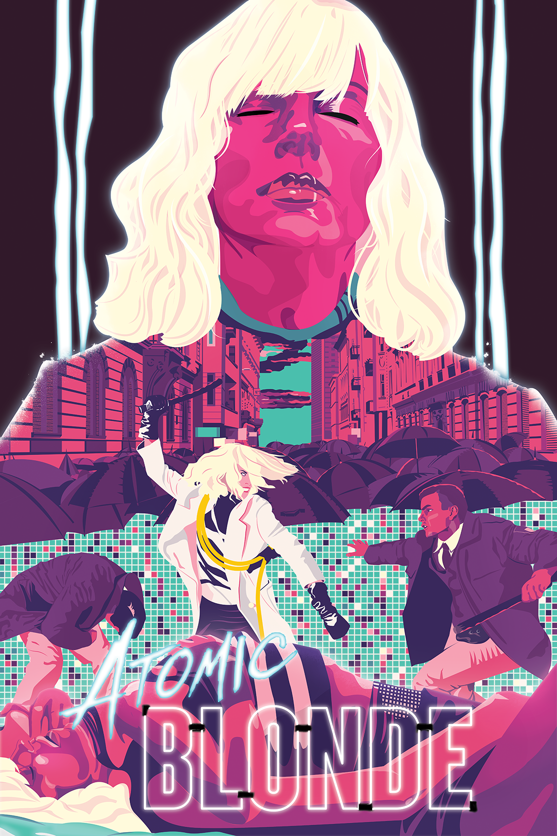 atomic Atomic Blonde movie 80's Fan Art charlize theron action berlin spy sexy