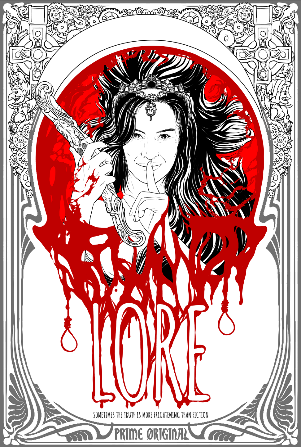 key art lore elizabeth bathroy horror Documentary  blood poster Amazon