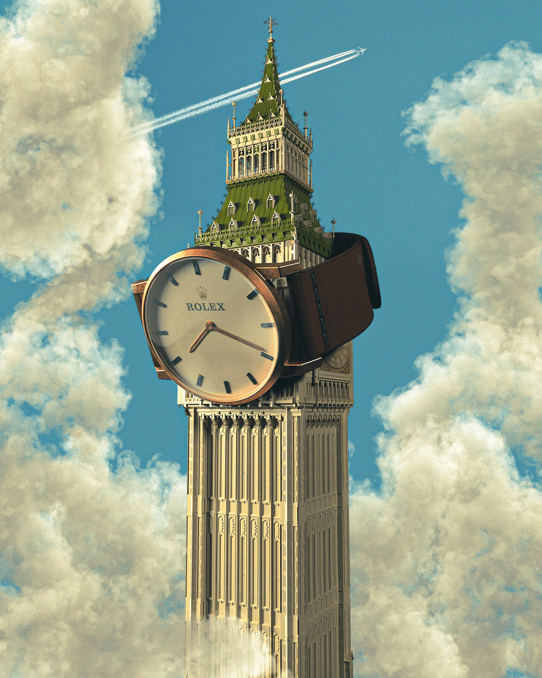 amritect big ben england gold hour London mousa time UK watch