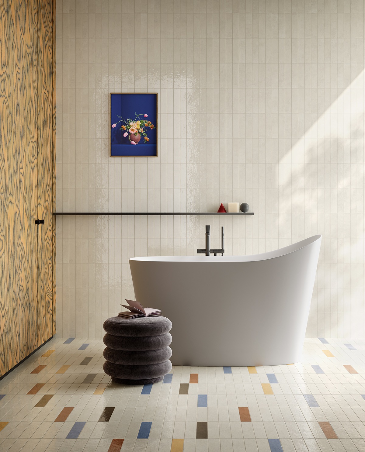 ceramic CGI decoration Interior interiordesign Render set design  styling  tiles visualization
