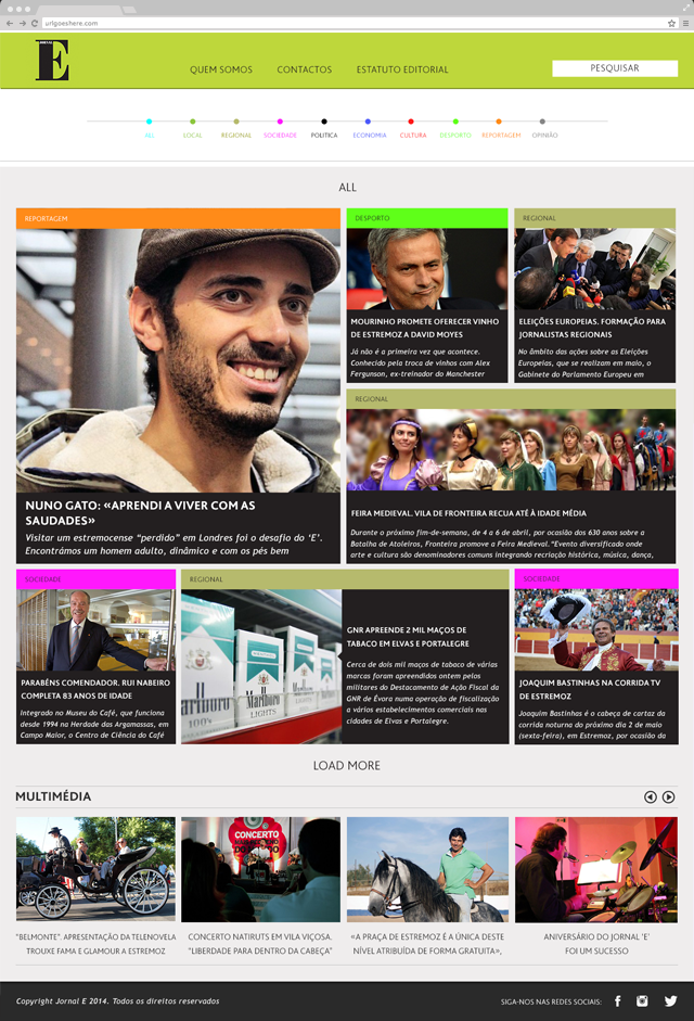 jornal Jornale Estremoz Paulo Moura Webdesign journal