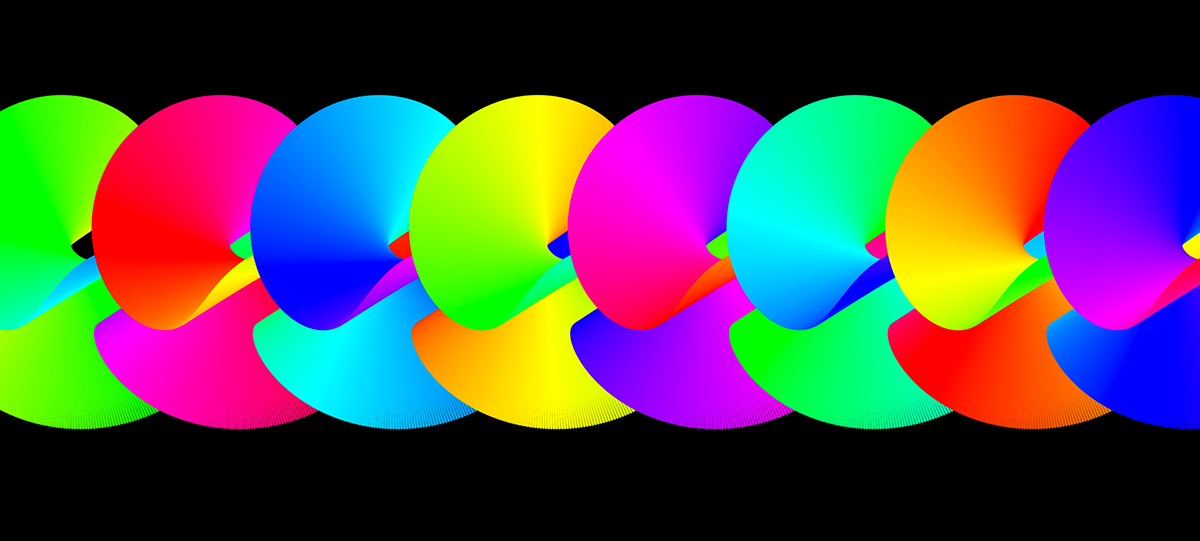 p5js generative colorful computing processing math art ribbon