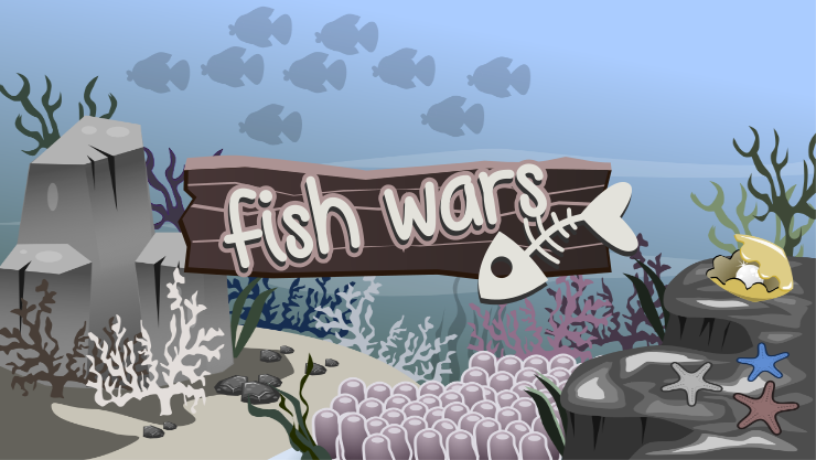 fish wars fish spooky creepy 2D vector sea inkscape Icon icons game GUI UI Game characters