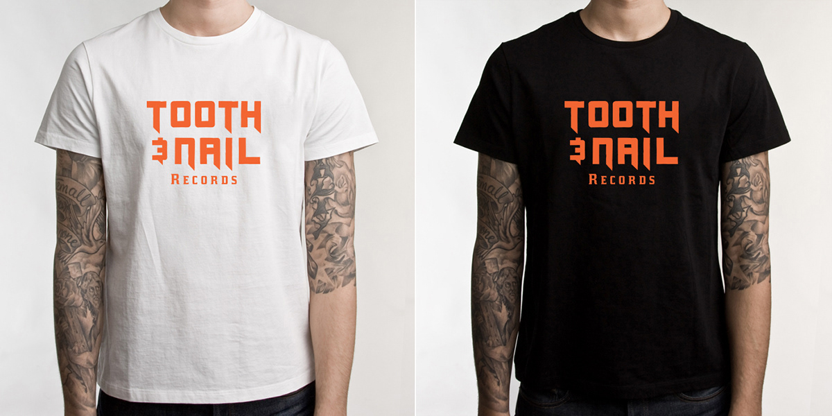logo Tooth&Nail record label stationary Collateral