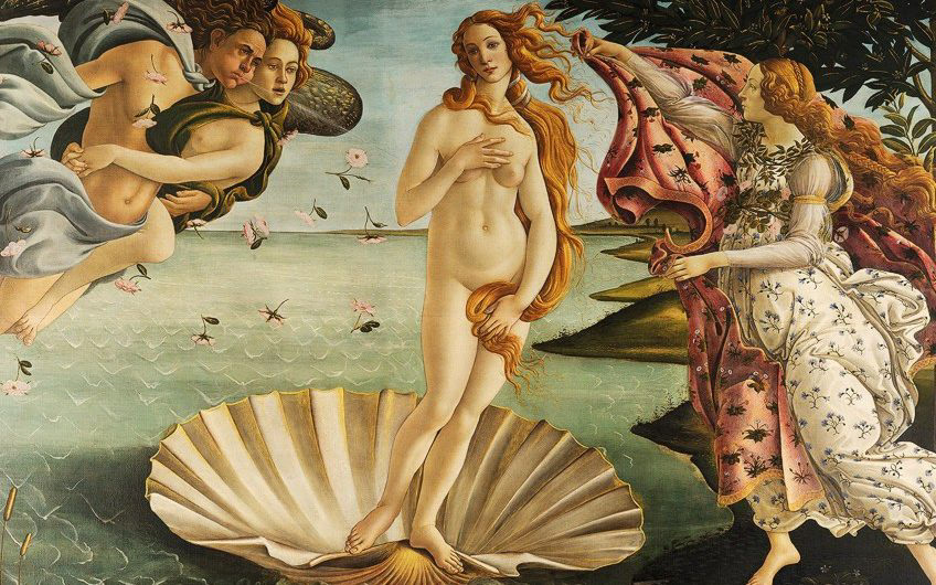 Botticelli collage concept art fantasy medieval Procreate Renaissance