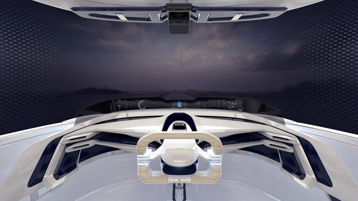 concept car Truck Interior Vehicle 3D cool design