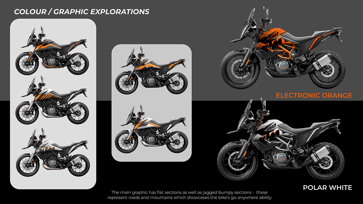 KTM motorcycle design facelift graphics bike design motorcycle Bike Kiska bike update vehicle accessories