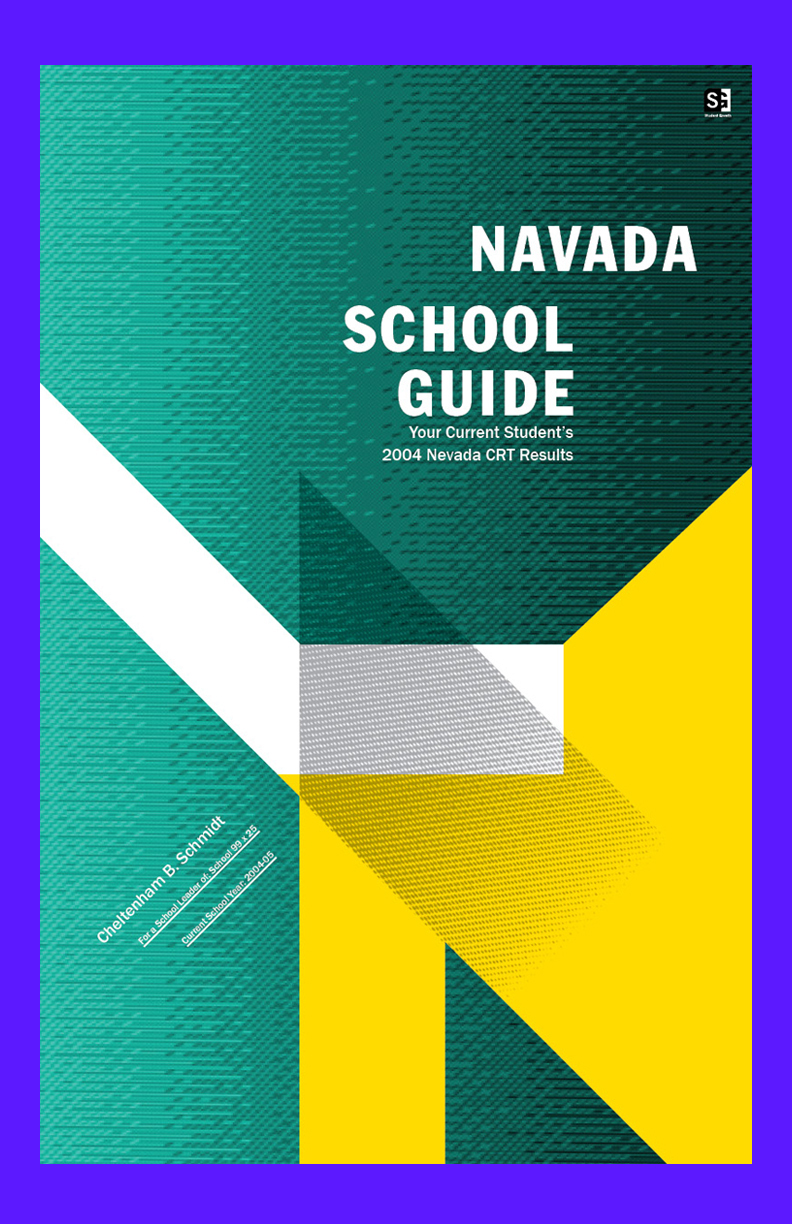poster school report nevada color shape