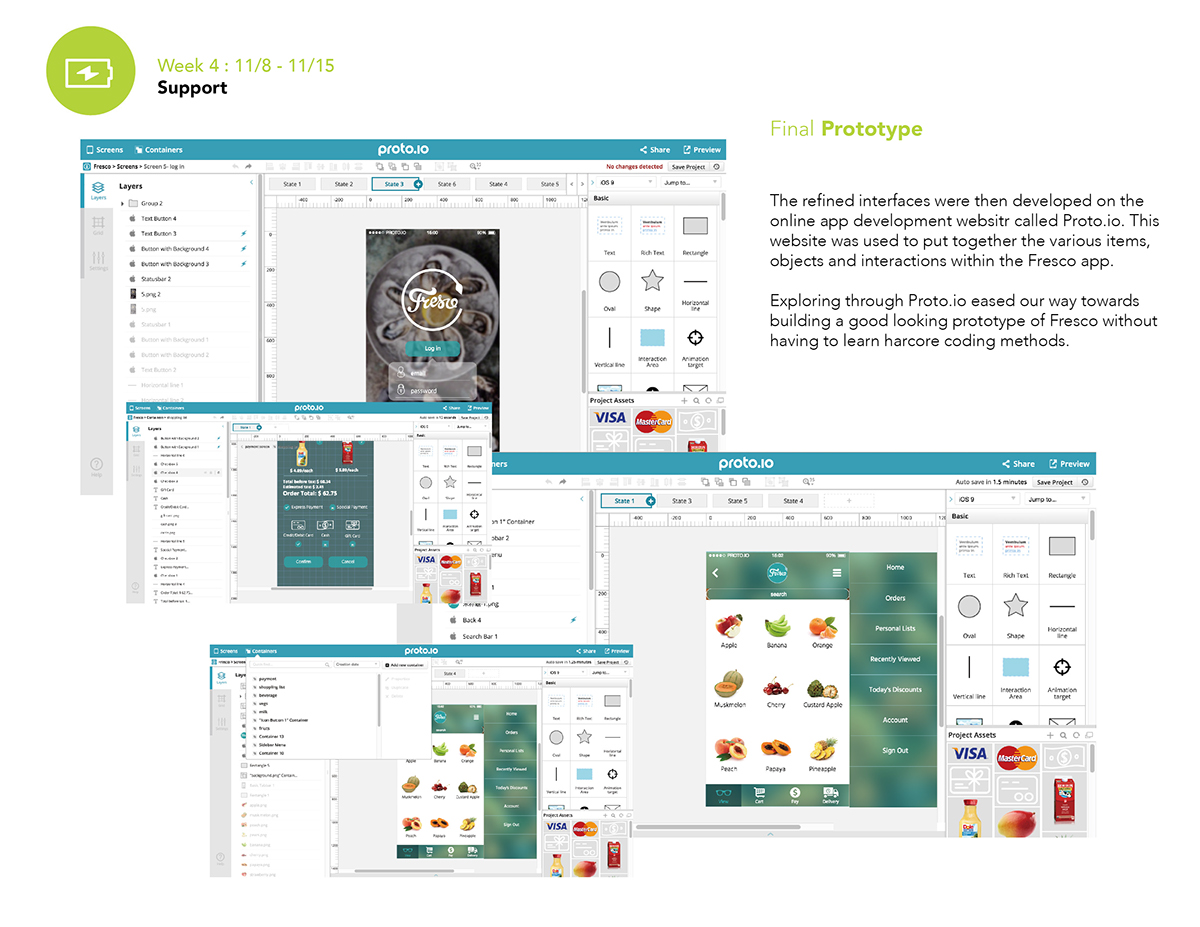 online app Supermarket process design system design logo development customer journey User Interface Development design research