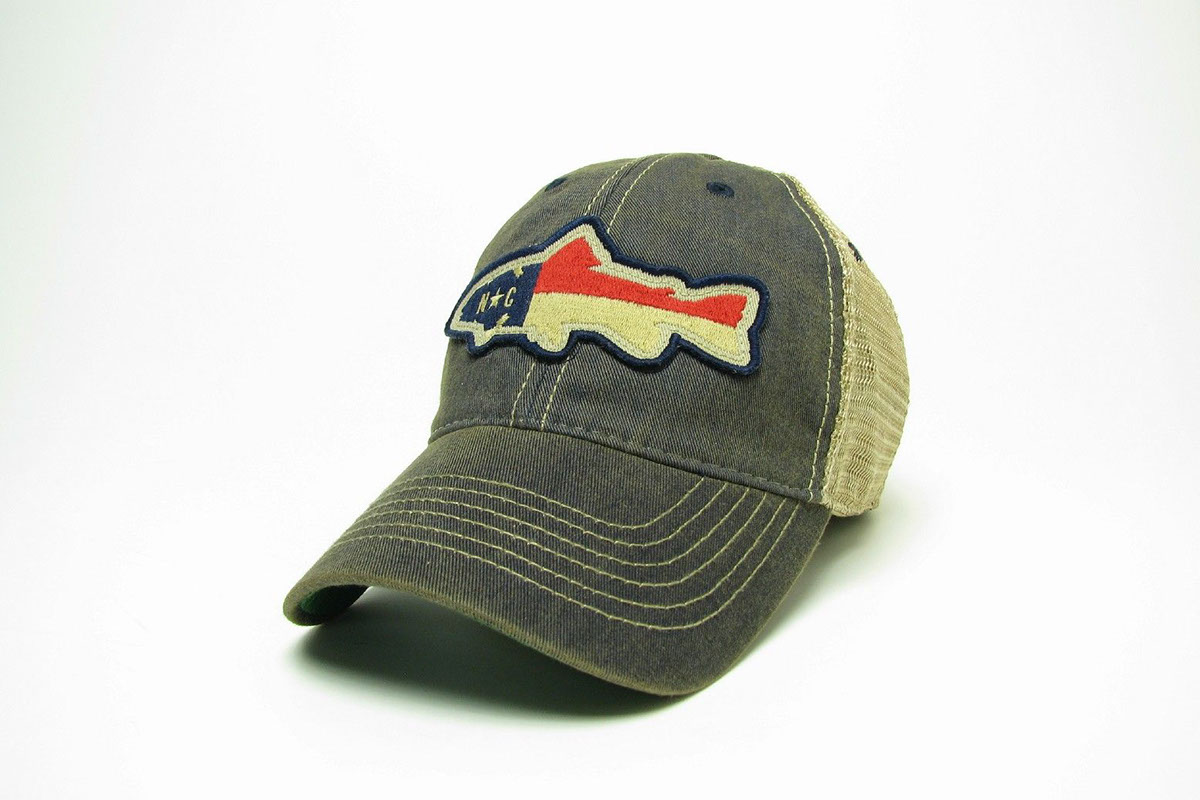 apparel hat art design north carolina state flag trout