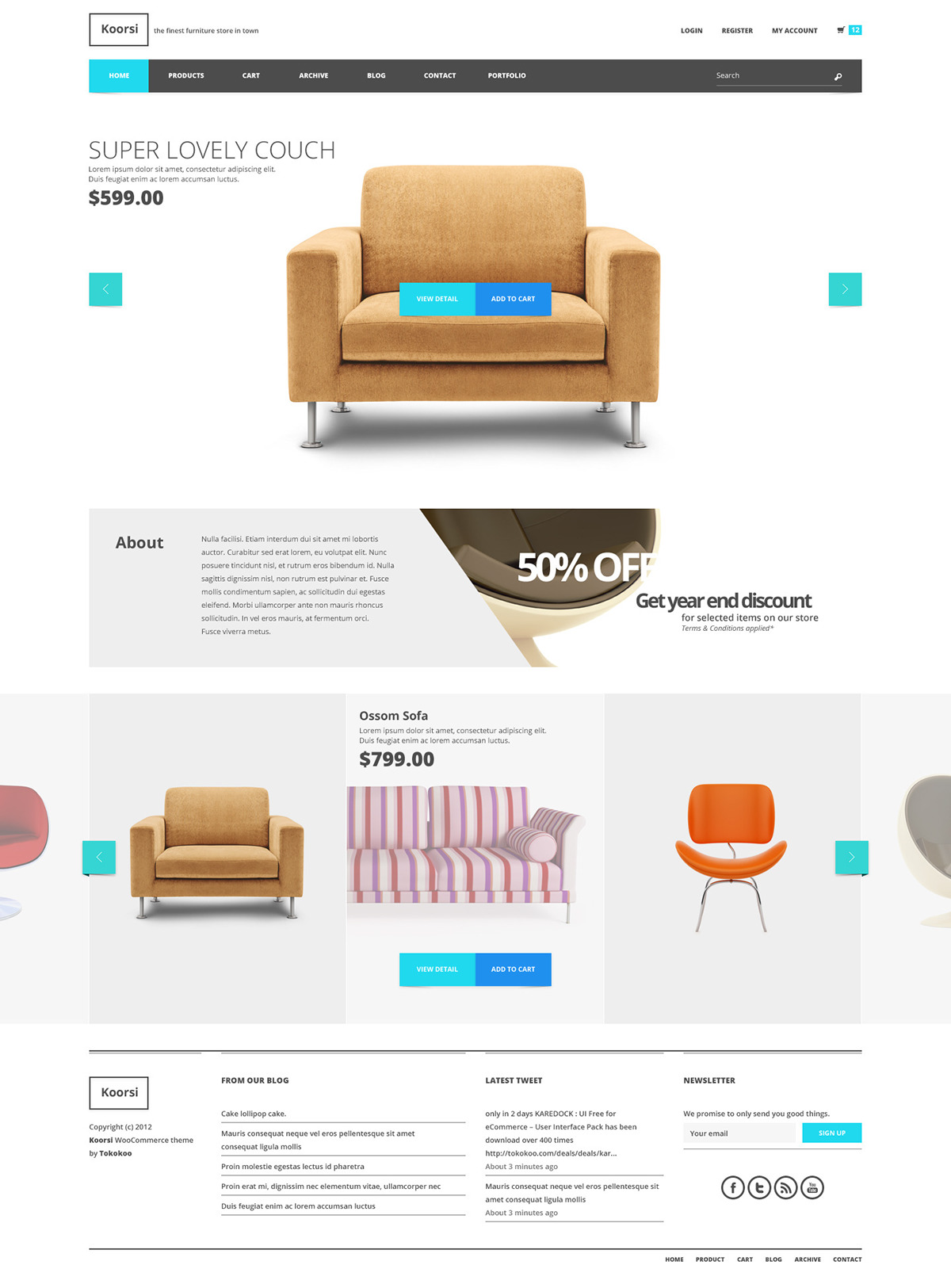 Web Website site design Webdesign template psd clean Ecommerce e-shop