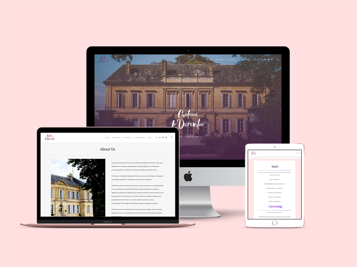 design Website wedding venue brand Imagery Webdesign elegant
