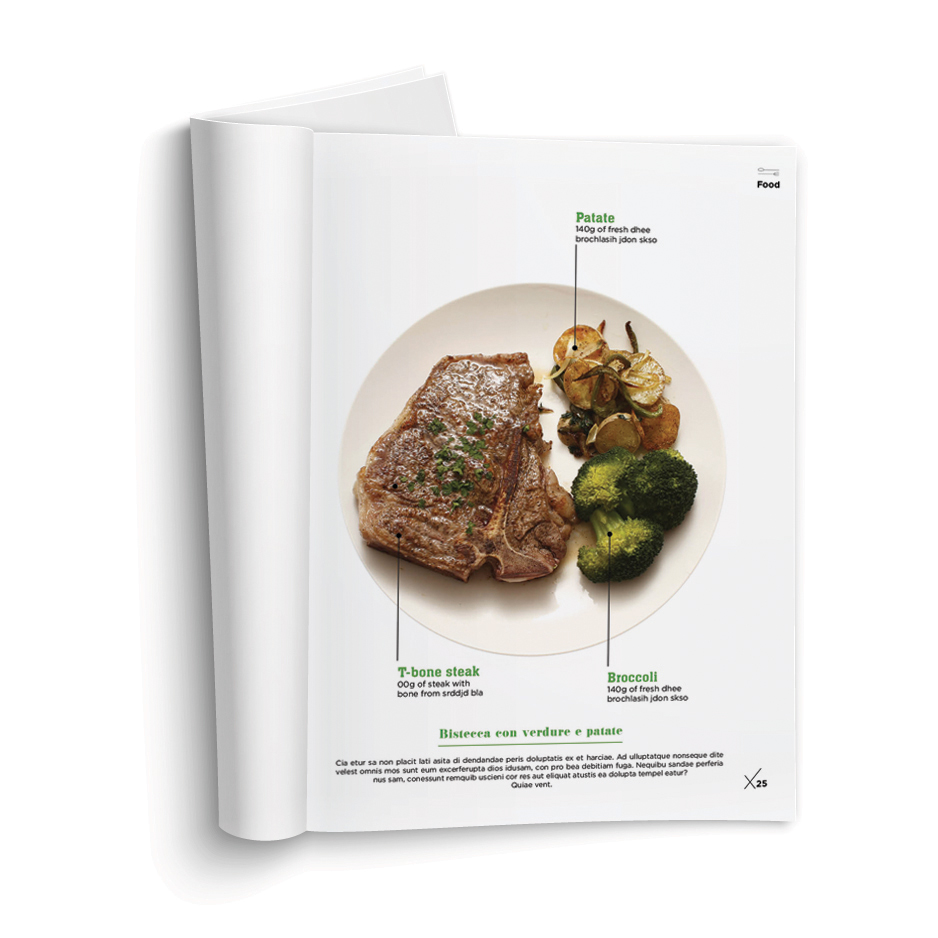 magazine Food  lifestyle minimalistic