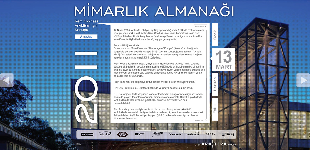 almanac Turkey türkiye mimar mimarlık Mimarlık Almanağı