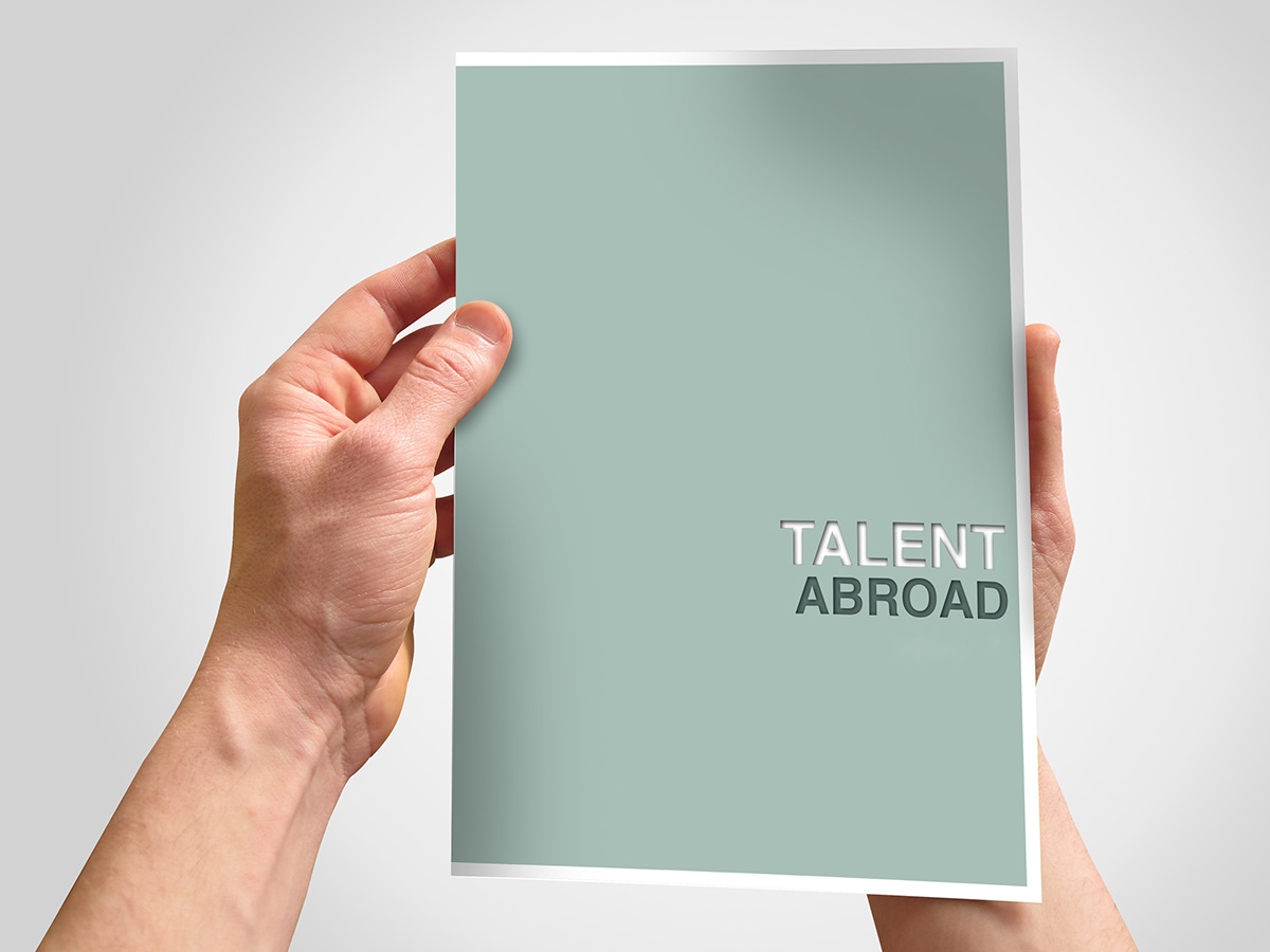 Talent Abroad Card-Mockup business card Cartão de Visita