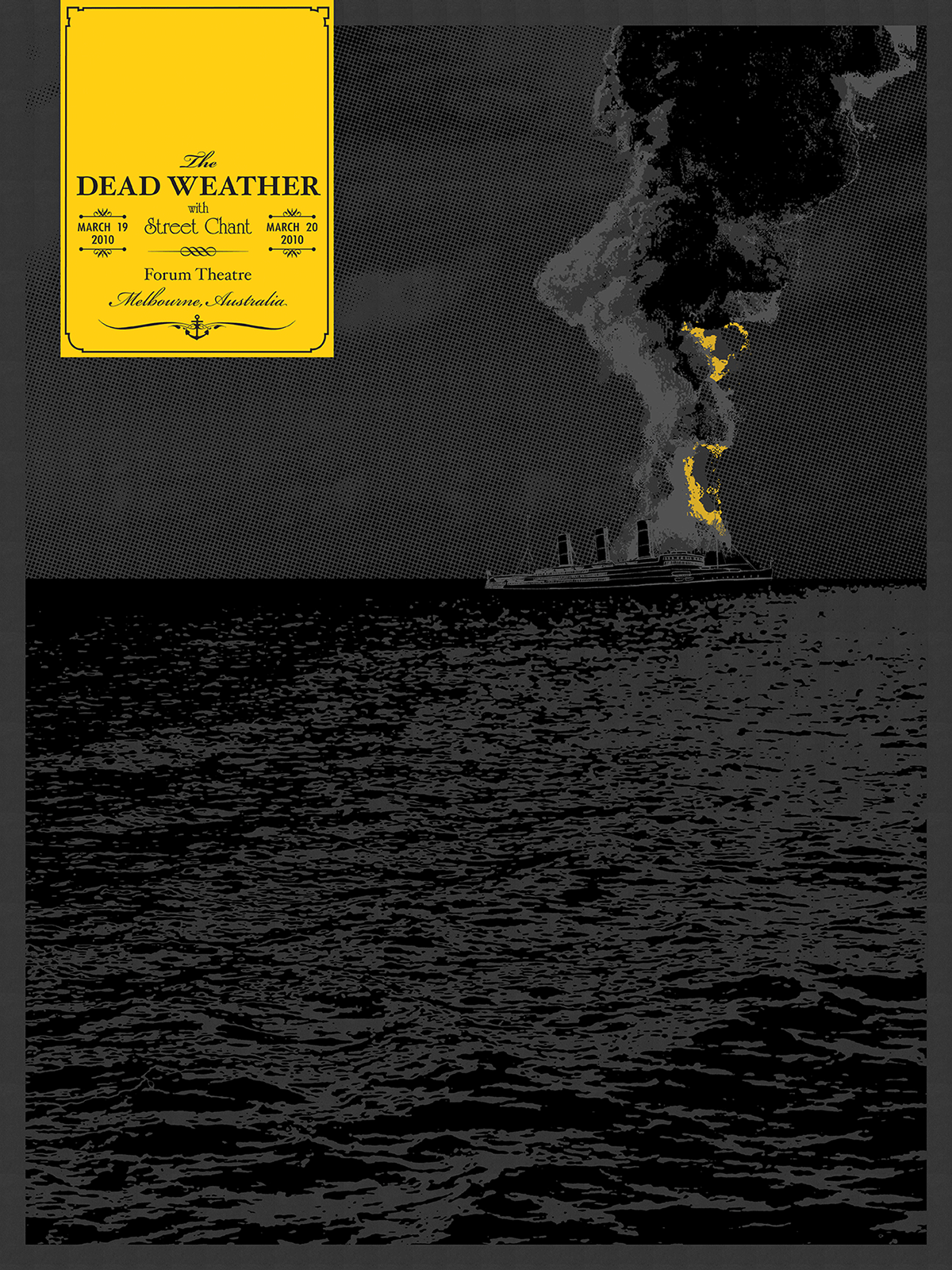 the dead weather bon iver show posters