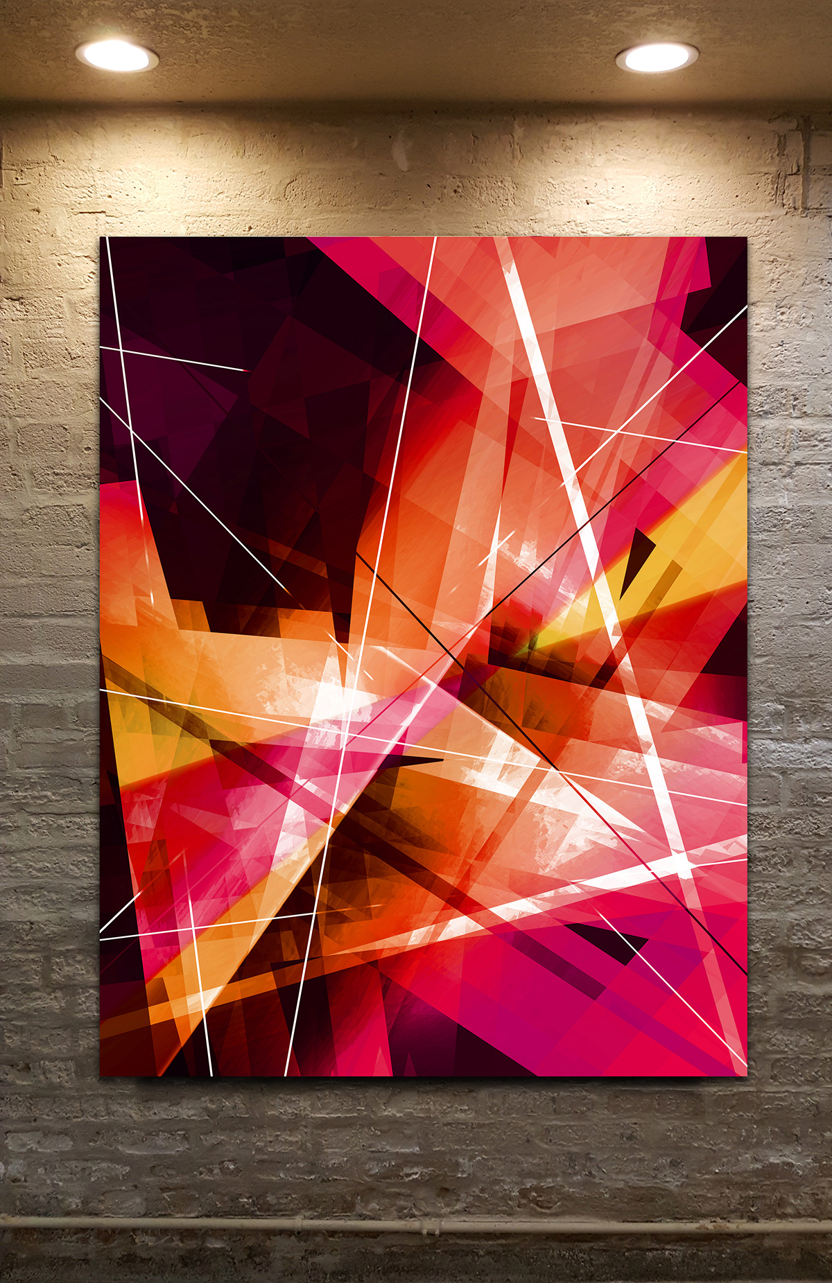 Geometric artwork Futuristic Abstract Art modern geometric art geometric abstract art transparent layers shapes and forms art prints Modern wall art Large Abstract Art graphic design 