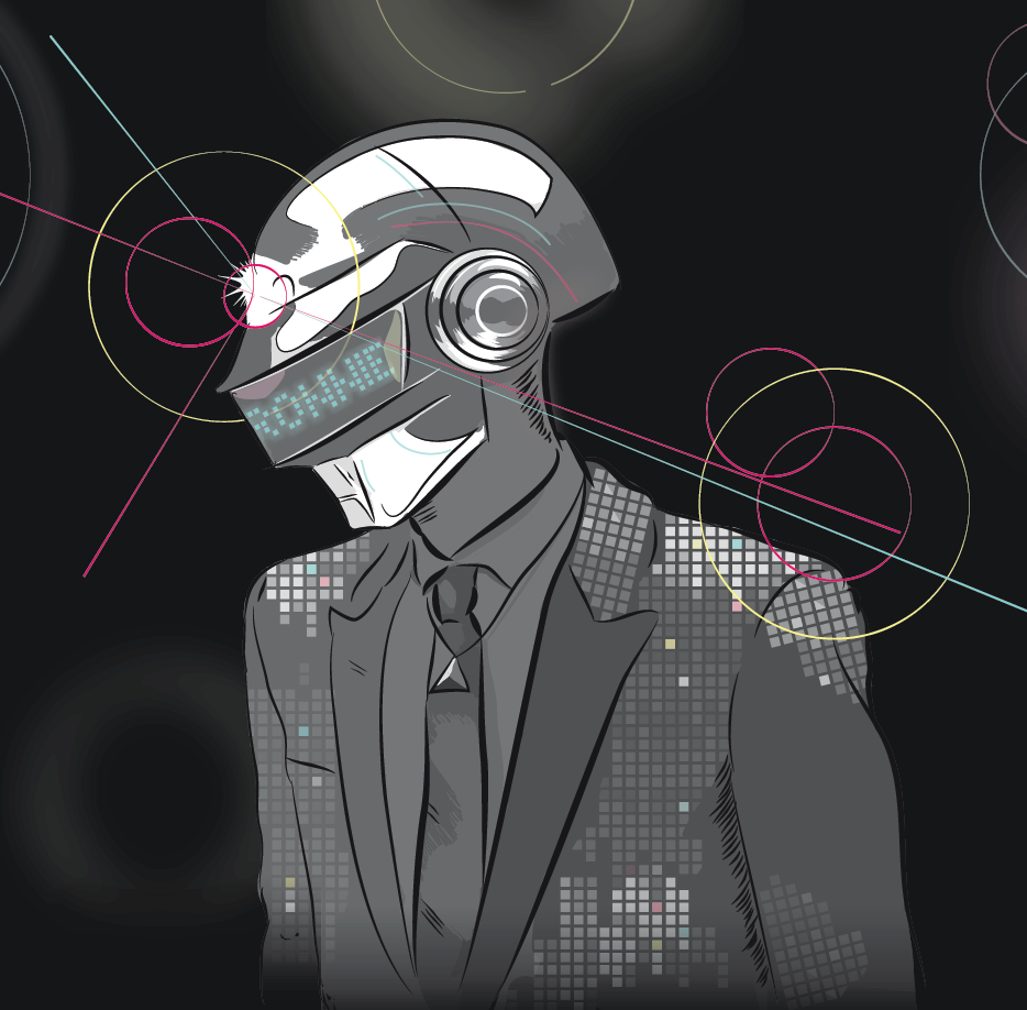 Daft Punk - personalized phone wallpapers on Behance