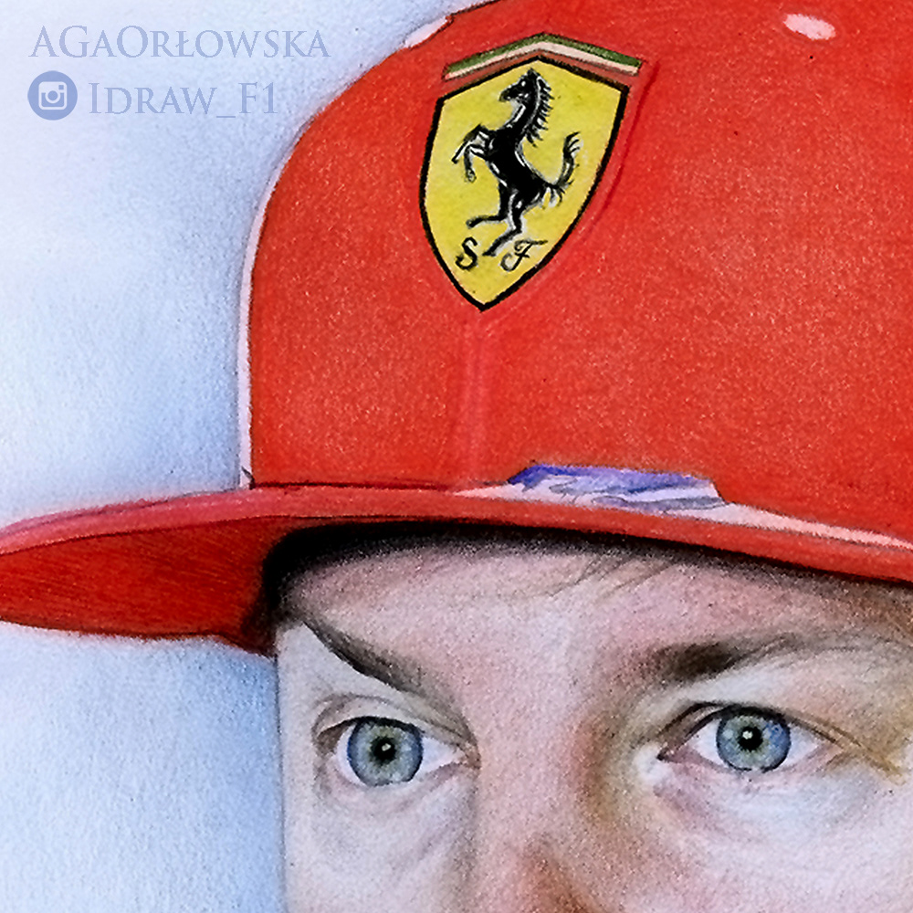 kimiraikkonen Drawing  rysunek Portret portrait realistic face Formula1