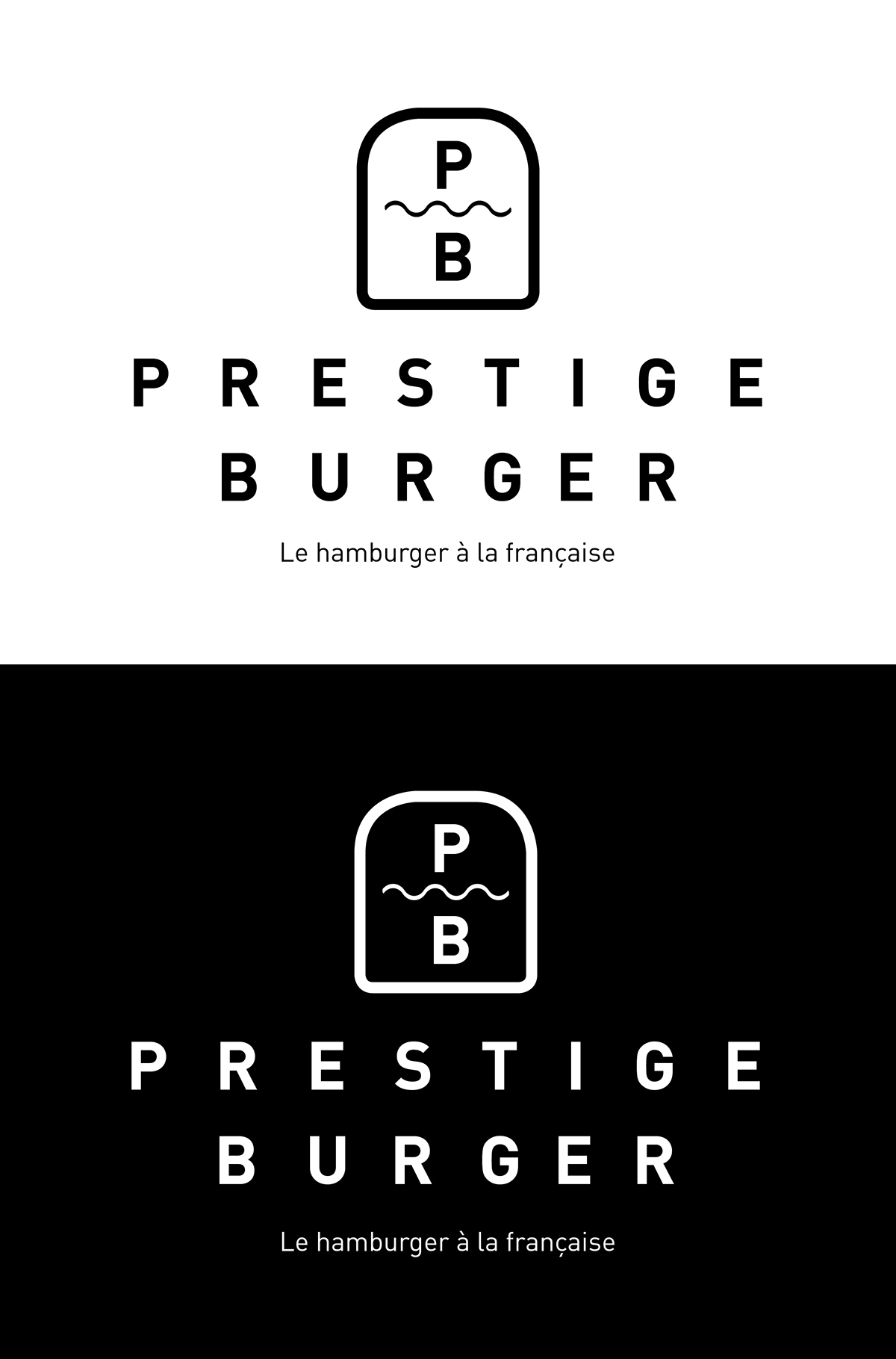 hamburger Food  branding  prestige luxe gastronomie graphic design   print design Food truck