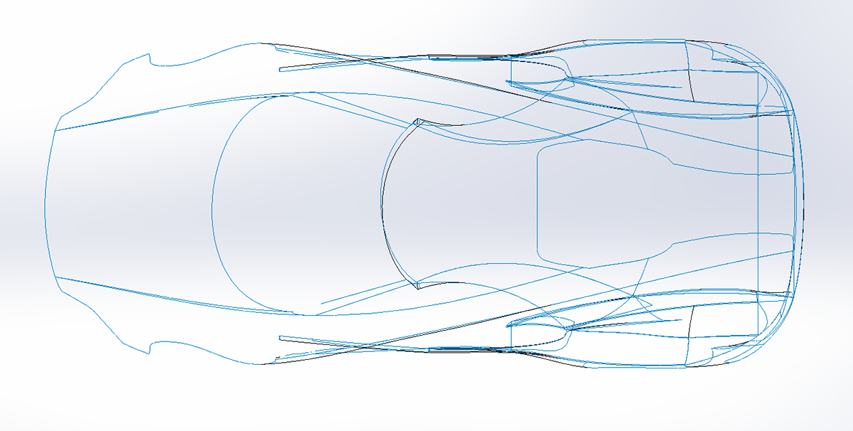 3d modeling car body Solidworks