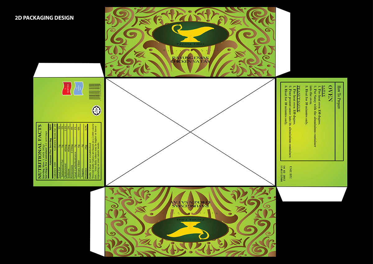 payung emas satay packaging design malaysia