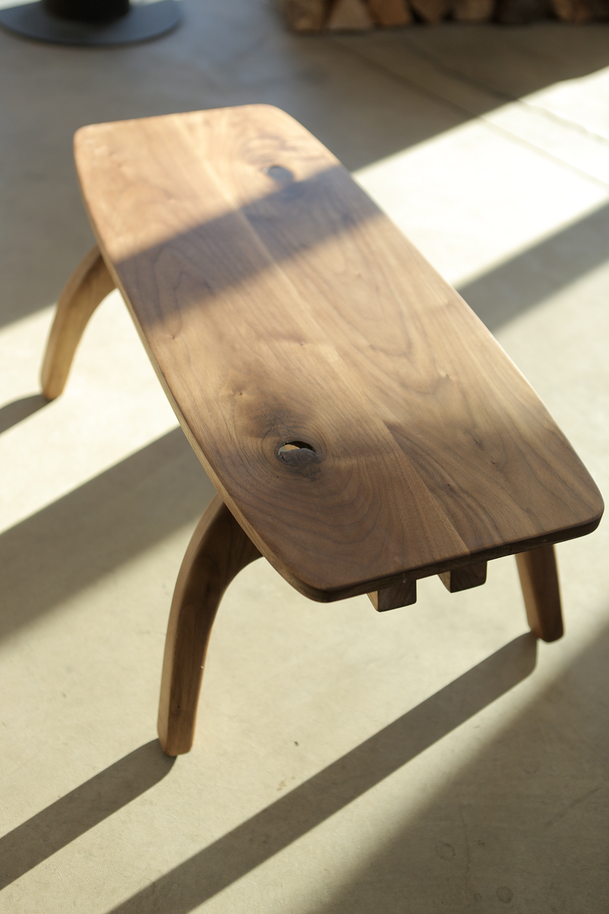 walnut Surf modern table coffee table woodworking