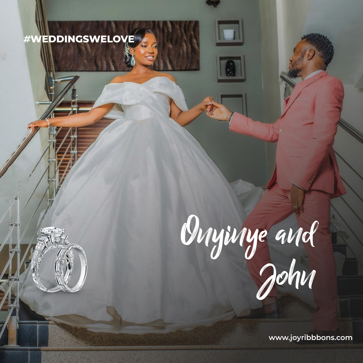 JoyRibbons is the home of all things weddings in Nigeria. We provide an easy-to-use wedding and gift registry
                for about to wed couples. Enjoy some of the Weddings We Love at JoyRibbons with these series