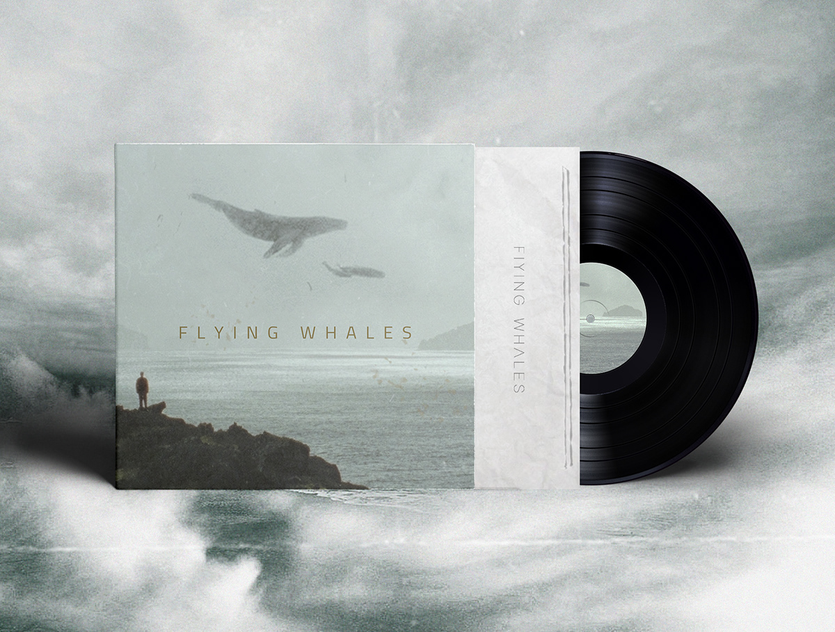 surreal art artist Flying whales CD cover album cover album artwork Album cover design