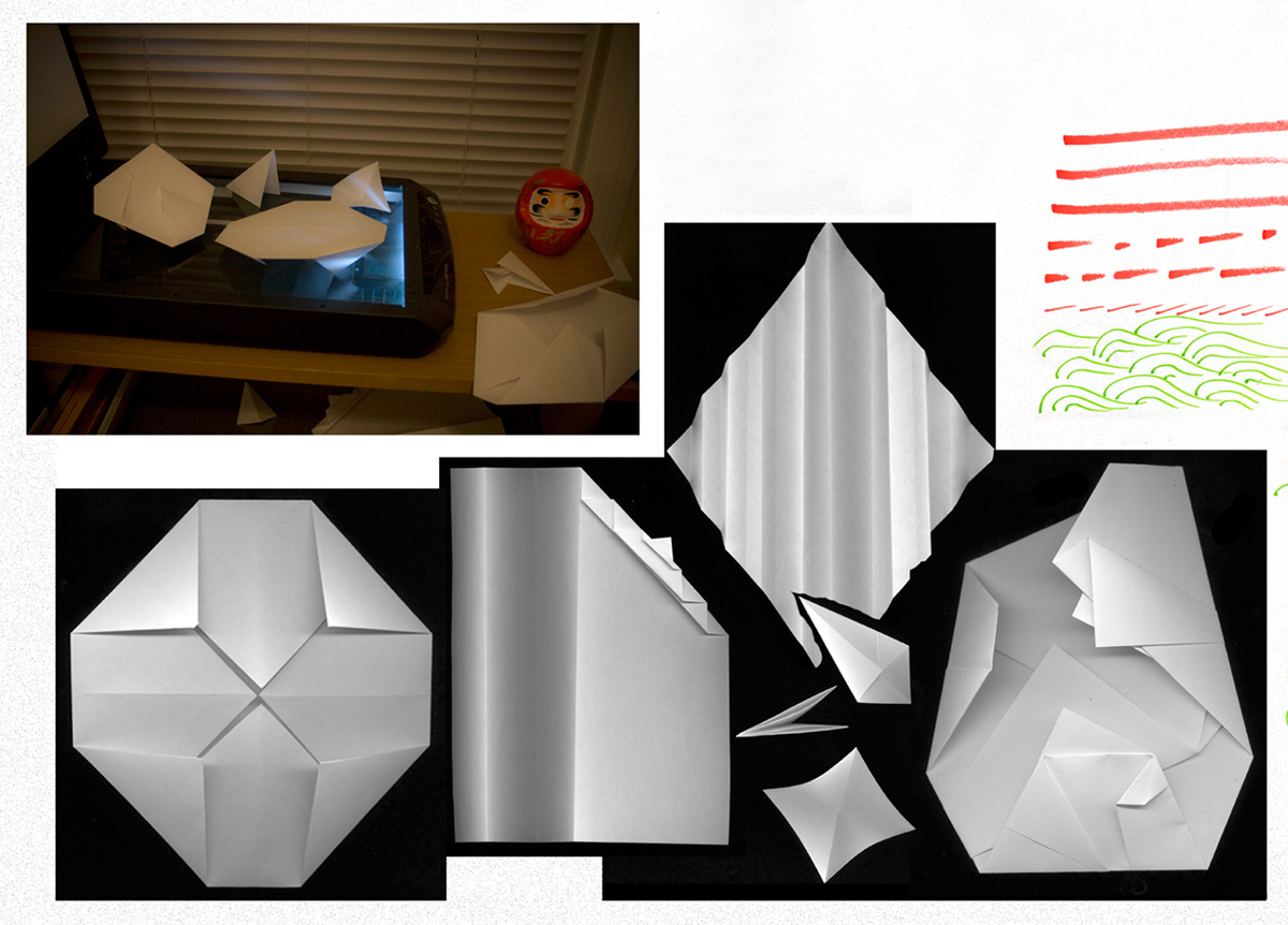 Adobe Portfolio  Pattern Design Textiles prints  fabric prints fabric prints origami 
