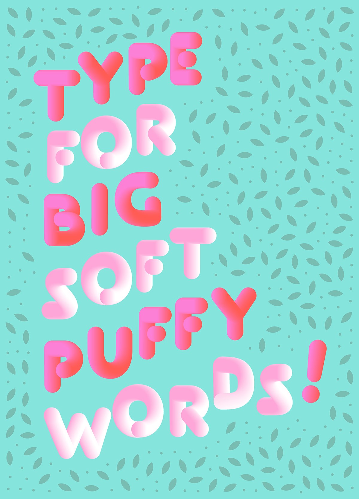 typography   soft rounded font Free font typography illustration puffy font puffy type justin vin marshmallow