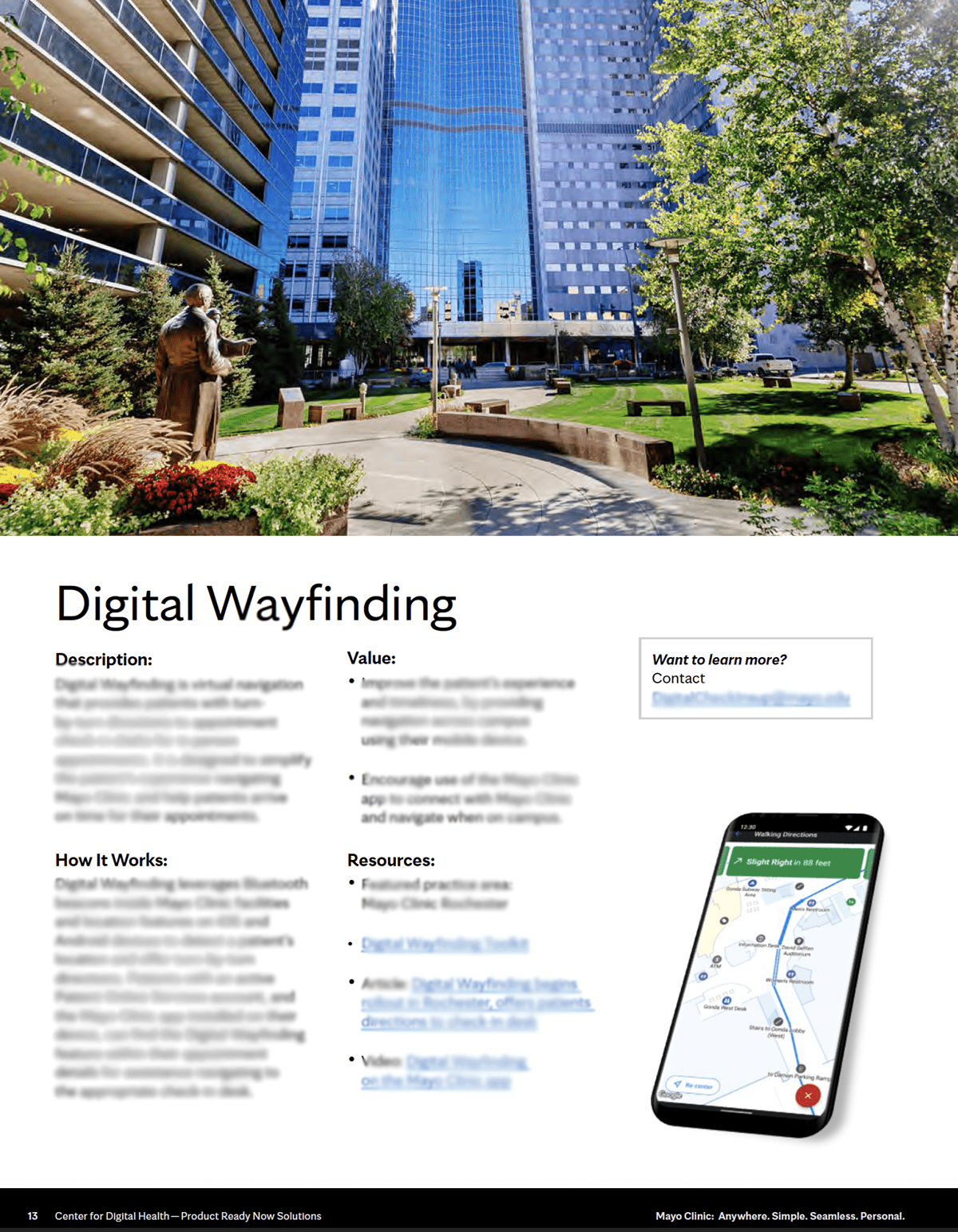 Advertising  digital Health hospital mayo clinic medical orginization PDF design