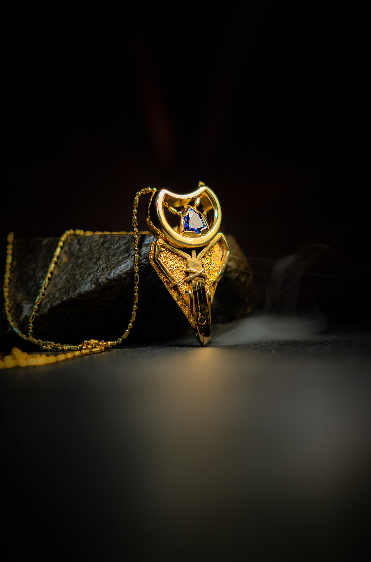ancient egypt chain egypt gold handmade Handmade Jewelry mythology Sapphire