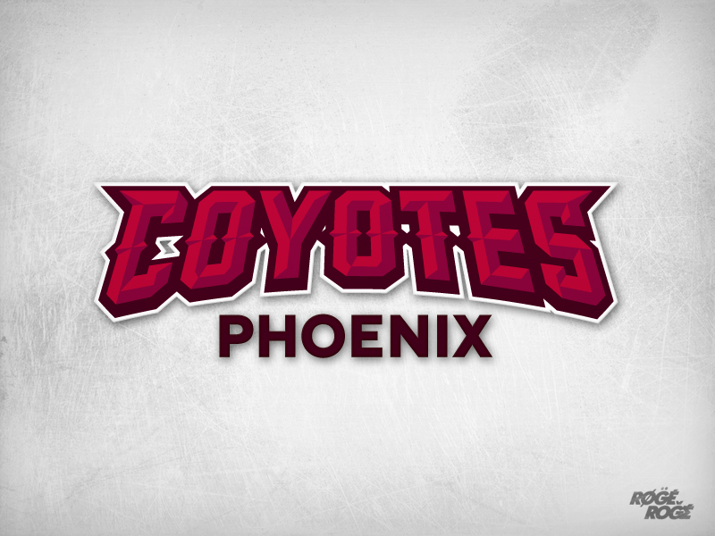 Phoenix Coyotes NHL hockey logo  Rework rework