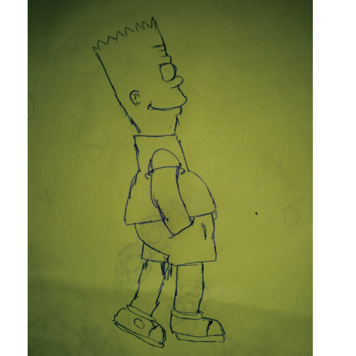 Bart Simpson cartoon draw