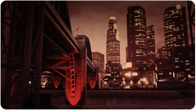 grand theft auto los santos game Rockstar gta V GTA 5 city composition screenshot SNAPMATIC Landscape car automotive   downtown bridge