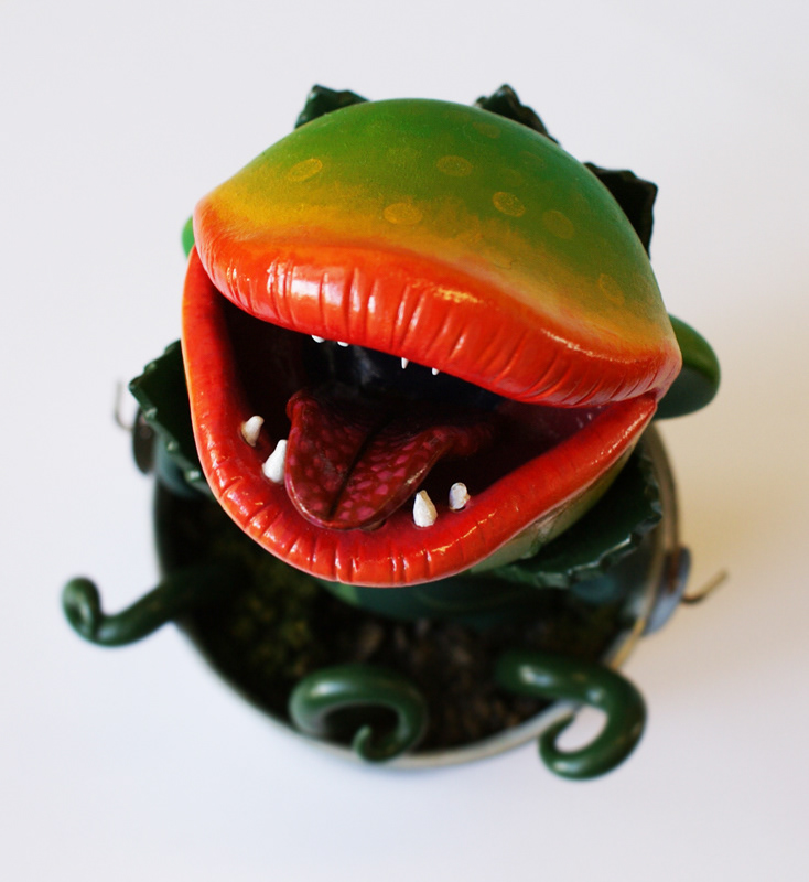 Munny  vinyl  toy  art toy  audrey  little shop of horrors mini munny  sculpey  custom