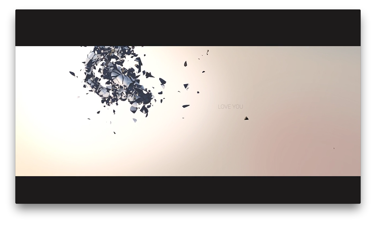 slow  slow motion  fracturing  shattering  shatter  debris  Mograph typo  design