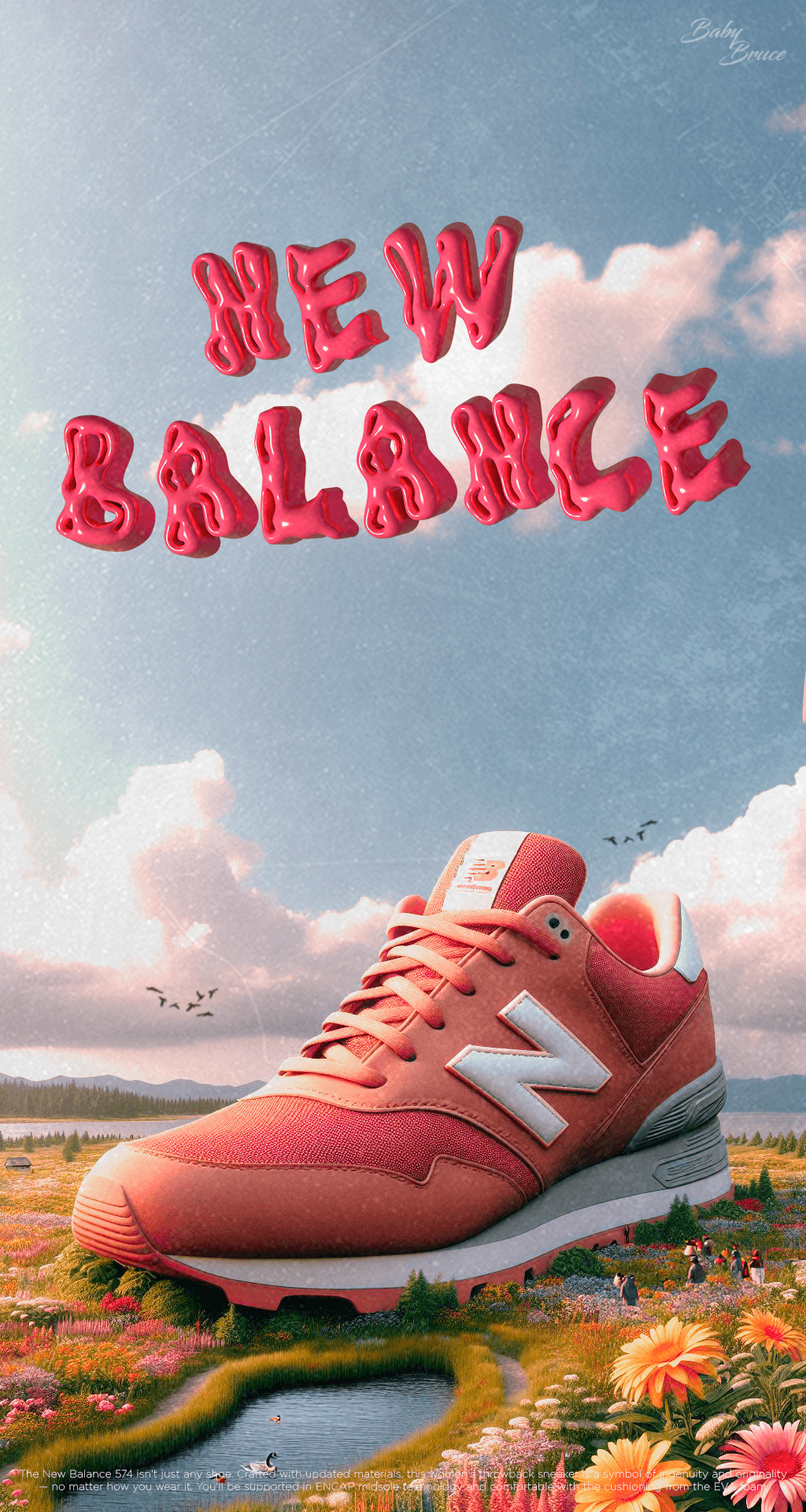 photoshop Graphic Designer Sneaker Design sneakers New Balance camera raw Photography  composites Digital Art  concept