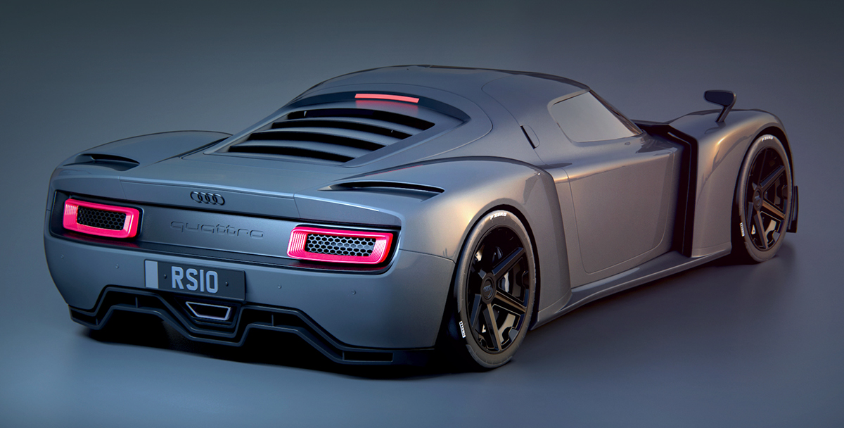 Audi quattro car supercar 3D CGI Vehicle