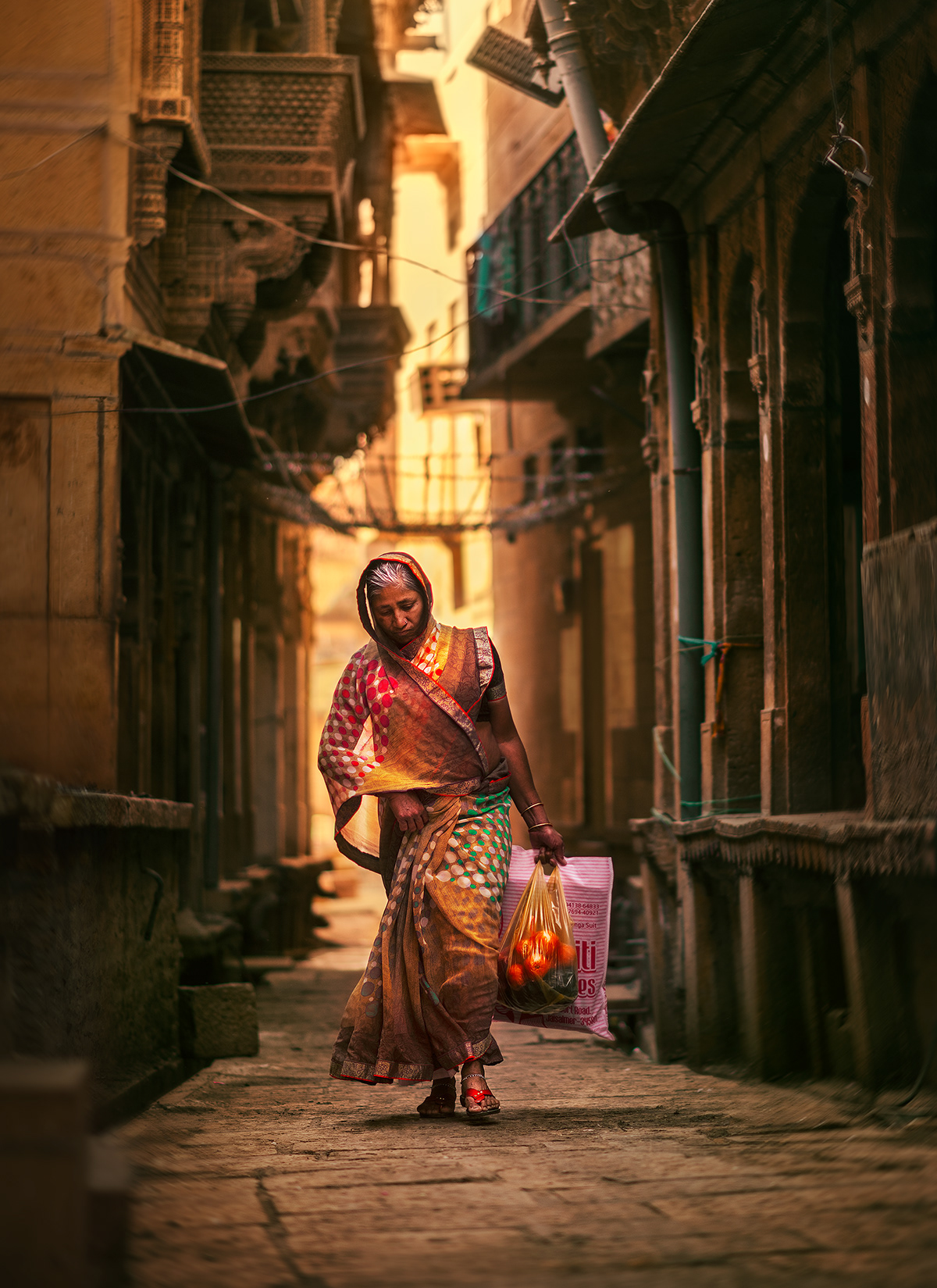 colors India jaisalmer people Rajasthan Street Sunny Travel warm women