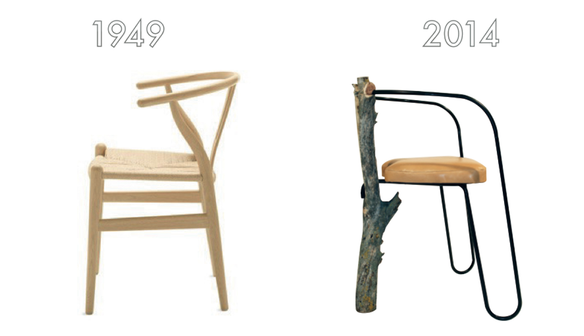 wish branch hans wegner Hans Wegner bone Wishbone chair silla anniversary reinterpretation