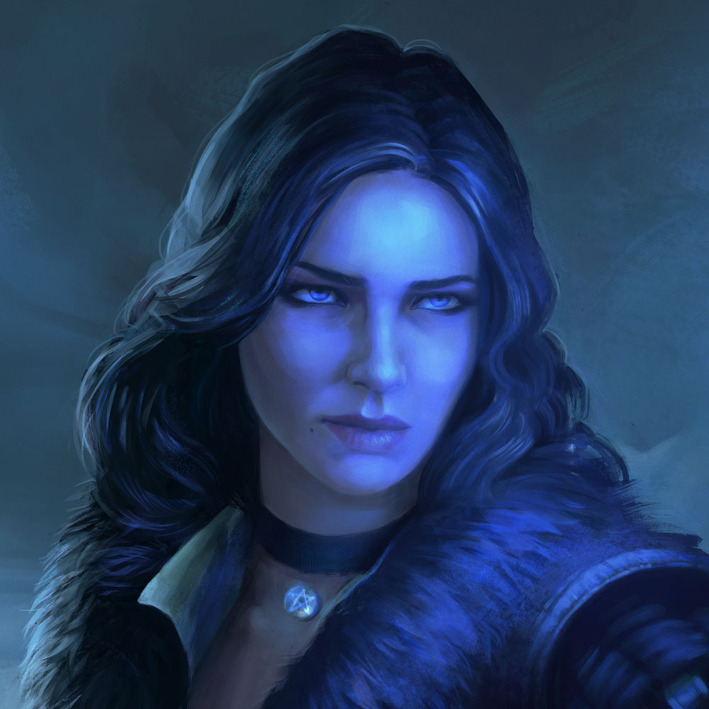 Yennefer Vengerberg witch portrait - view more The Witcher fan art