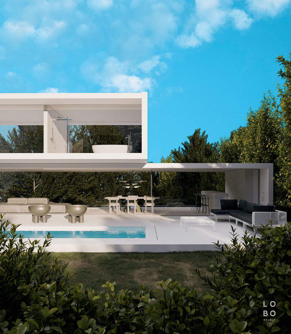 architectural design CGI Exterior rendering render3D Renders Villa visual design visualisation