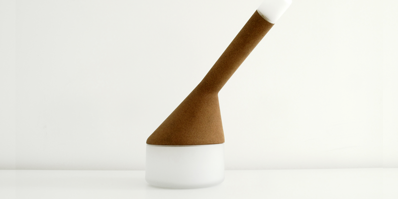 cork  frosted glass  LED  design  lamp