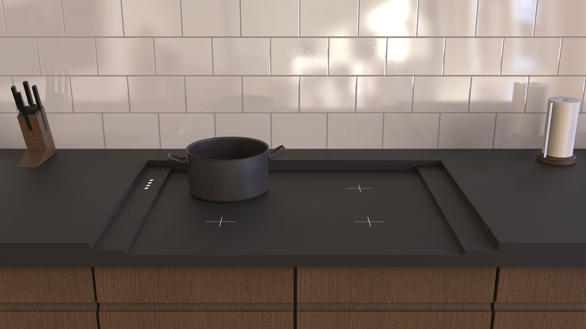 Hob stove cooking cooking surface interaction Stovetop control Experience Sensors seemless